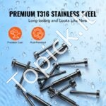 30 vnt. 3,2 mm nematomi įtempikliai ir kabelių turėklų įranga, juoda - Image 6