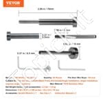 30 vnt. 3,2 mm nematomi įtempikliai ir kabelių turėklų įranga, juoda - Image 3