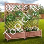 Dėžė augalams su grotelėmis 75 x 33 x 156 cm 2 vnt - Image 5