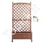 Dėžė augalams su grotelėmis 75 x 33 x 156 cm 2 vnt - Image 4