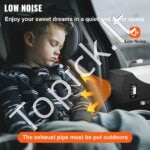 Dyzelinis automobilių oro šildytuvas 8KW, vienos oro išleidimo angos LCD jungiklis, juodai baltas - Image 6