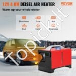 Automobilinis dyzelinis šildytuvas su LCD ir nuotoliniu valdymu, 8 kW - Image 8