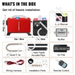 Automobilinis dyzelinis šildytuvas su LCD ir nuotoliniu valdymu, 8 kW - Image 3