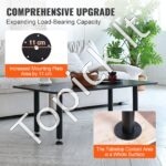 40,6 cm juodos plieninės rašomojo stalo kojos (4 vnt., 544,31 kg talpa) - Image 6