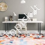 711,2 mm juodos plieninės rašomojo stalo kojos (4 vnt., 544,3 kg talpa) - Image 2