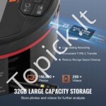 Boroskopas, trigubo objektyvo endoskopinė kamera, 4,3" IPS ekranas, 8 + 2 žibintai - Image 6