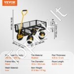 Plieninis sodo vežimėlis iki 408 kg - Image 5