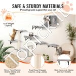 Sieninės kačių lentynos medis su hamaku 6 vnt - Image 3