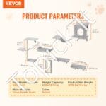 Sieninės kačių lentynos medis su hamaku 6 vnt - Image 7