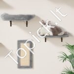 Sieninės kačių lentynos medis su hamaku 6 vnt - Image 8