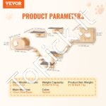 Sieninės kačių lentynos medis su šokinėjimo lentomis 7 vnt - Image 7