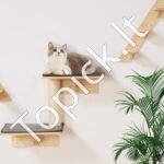 Sieninės kačių lentynos medis su šokinėjimo lentomis 7 vnt - Image 8