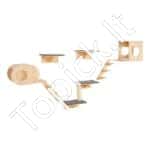 Sieninės kačių lentynos medis su šokinėjimo lentomis 7 vnt - Image 9