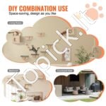 Sieninės kačių lentynos medis su hamaku 9 vnt - Image 6