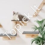 Sieninės kačių lentynos medis su hamaku 9 vnt - Image 8