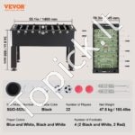 Futbolo stalas 140 cm 4 puodelių laikikliai - Image 7