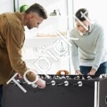 Futbolo stalas 140 cm 4 puodelių laikikliai - Image 8