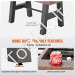 Rankinio futbolo stalas 140 cm su dveis puodelių laikikliais - Image 4