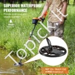 Metalo detektorius 20 cm ritė, tikslus ekranas, aliuminio kotas (96-124 cm) - Image 6