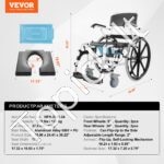 Savaeigis neįgaliųjų dušo vežimėlis, 136 kg - Image 3