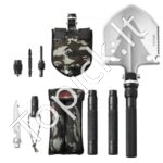 Sulankstomas nešiojamas daugiafunkcis kastuvas 11 in 1, 3 dalių