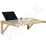 Sienoje montuojamas plaukiojantis sulankstomas stalas 80x60 cm