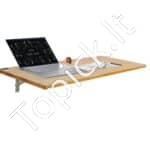 Sienoje montuojamas plaukiojantis sulankstomas stalas 120x50 cm