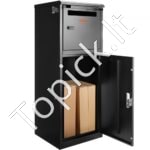 Paketų pristatymo dėžė, 41,3 x 40 x 111,8 cm, cinkuotas plienas, kodinis užraktas