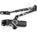 Automatinis durų užraktas, 45 kg, aliuminio korpusas, juodas, lengvai montuojamas