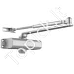 Automatinis durų užraktas, 85 kg, su aliuminio korpusu, sidabrinis