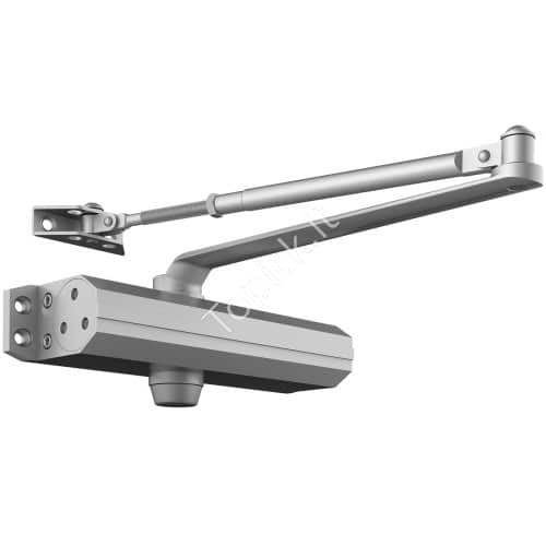 us2FBMQ240LBSYS1W7967V02Fgoods_img-v12Fdoor-closer-m100-1.2-1.jpg Automatinis durų užraktas, 120 kg, su aliuminio korpusu, sidabrinis - Image 1