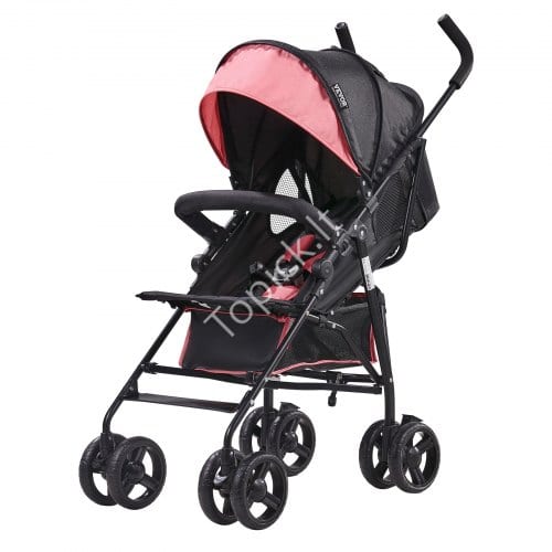 us2FBXYETCHFSXOBFO69HV02Fgoods_img-v12Ftandem-strollers-m100-1.2.jpg Vaikiškas vežimėlis su reguliuojama nugaros atrama, Juodas/Rausvas - Image 1