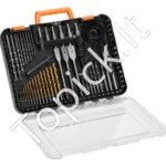 Grąžtų rinkinys 100 vnt. su dėklu, įvairiems tikslams