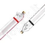 130W CO2 lazerio vamzdis 65 in / 1650 mm Borosilikatinio stiklo lazerinio pjaustytuvo vamzdis