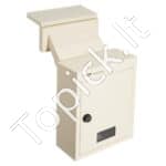 Sieninė pašto dėžutė 31,8 x 16 x 43 cm, su kodiniu užraktu, smėlio spalvos