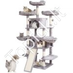 Kačių draskyklė su nameliais 174 cm