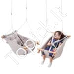 Audeklo hamakas sūpynės 3 režimų iki 68 kg