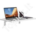 Sienoje montuojamas sulankstomas stalas, sieniniai stalai, medinis plaukiojantis stalas valgomajam, skalbyklai, biurui, 23,6" x 15,6" sulankstomas stalas su anglies plieno laikikliu