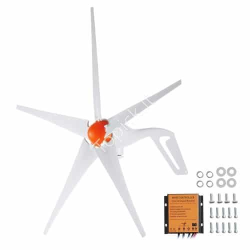 us2FFSSFLWLFDJ4078Z0GV92Fgoods_img-v22Fwind-turbine-generator-m100-1.2.jpg 500W 12V vėjo turbina, 5 mentės, MPPT valdiklis. - Image 1