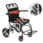 Sulankstomas neįgaliųjų vežimėlis, 100 kg, 915x580x912 mm