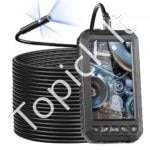 Endoskopo kamera su apšvietimu, trigubo objektyvo boroskopas, 15 m kabelis, 5" ekranas