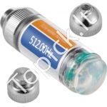 512Hz zondas 8/5" ir 1/4-20" jungtys, drenažo lokatorius mažiems vamzdžiams, sidabrinis