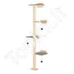 Draskymo bokštas su lentynom katėm  183,5 cm