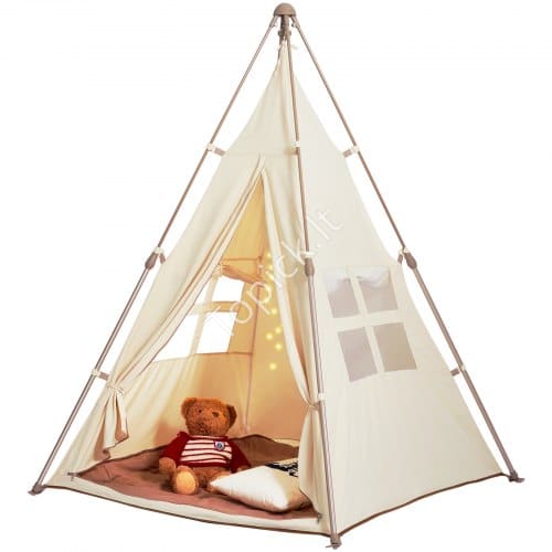 us2FGJSETZPZXZDK68TA2V02Fgoods_img-v12Fkids-play-tent-m100-1.2.jpg Vaikų žaidimų palapinė Teepee 128x125x175cm - Image 1