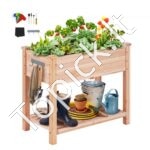 Medinė pakelta sodo dėžutė 86x46x76cm