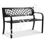 1,17 m metalinis suoliukas, 217,72 kg talpa, su atlošu ir porankiais.