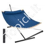 Dviejų asmenų hamakas su išlenkta juosta, nuimama pagalve, nešiojimo krepšiu, 217,72 kg talpa.