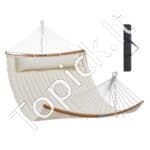 3,66 m dvigubas hamakas, 2 asmenims, su pagalve, išlenktomis juostomis ir grandinėmis, 217,72 kg talpa.