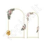 Metalo arkos fono stovas 2 vnt vestuvėms