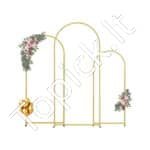 Metalinis vestuvių arkos gėlių baliono rėmas 3 vnt
